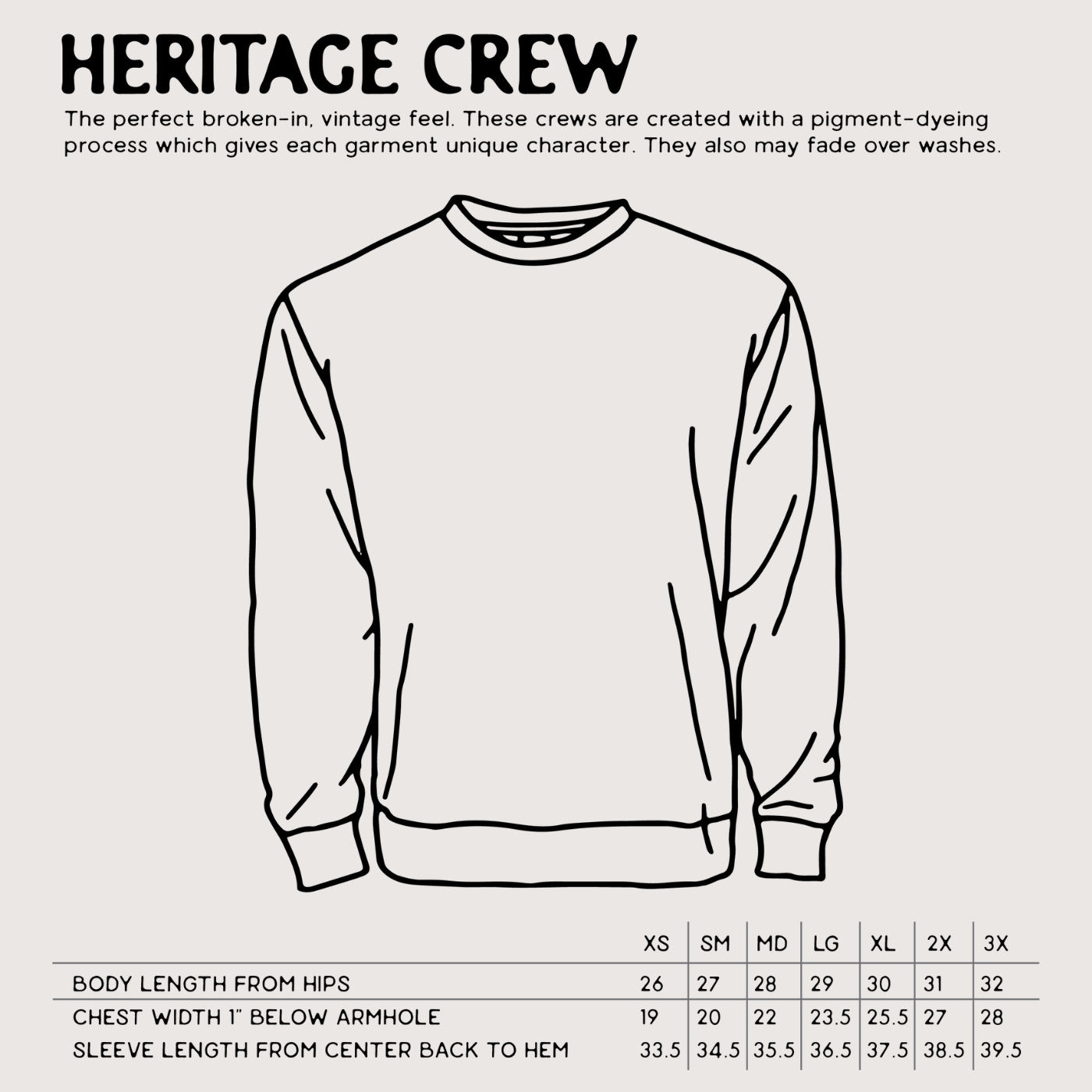 Possum // heritage crewneck