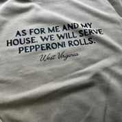 Serve pepperoni rolls // heritage crewneck