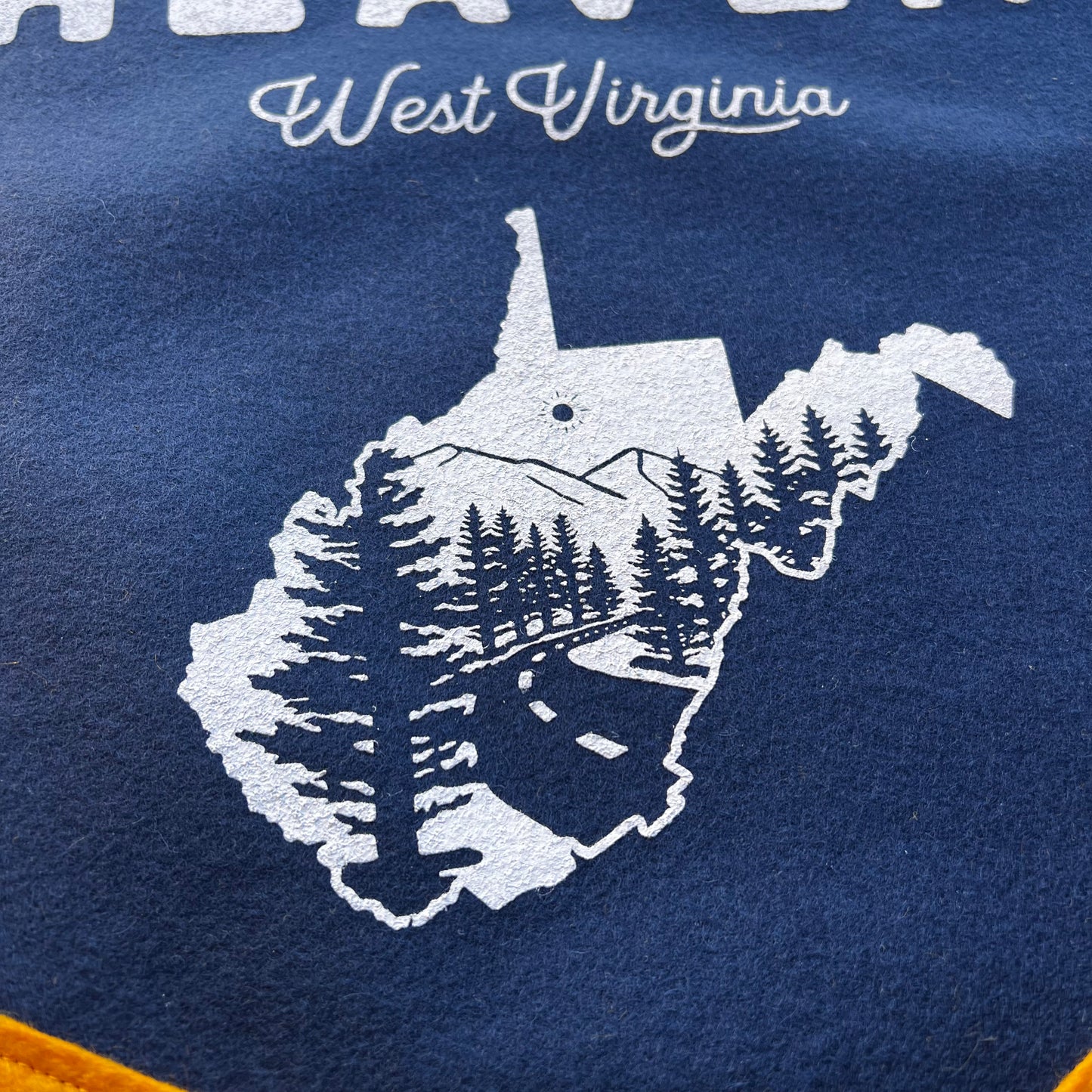 Almost heaven WV // Camp flag