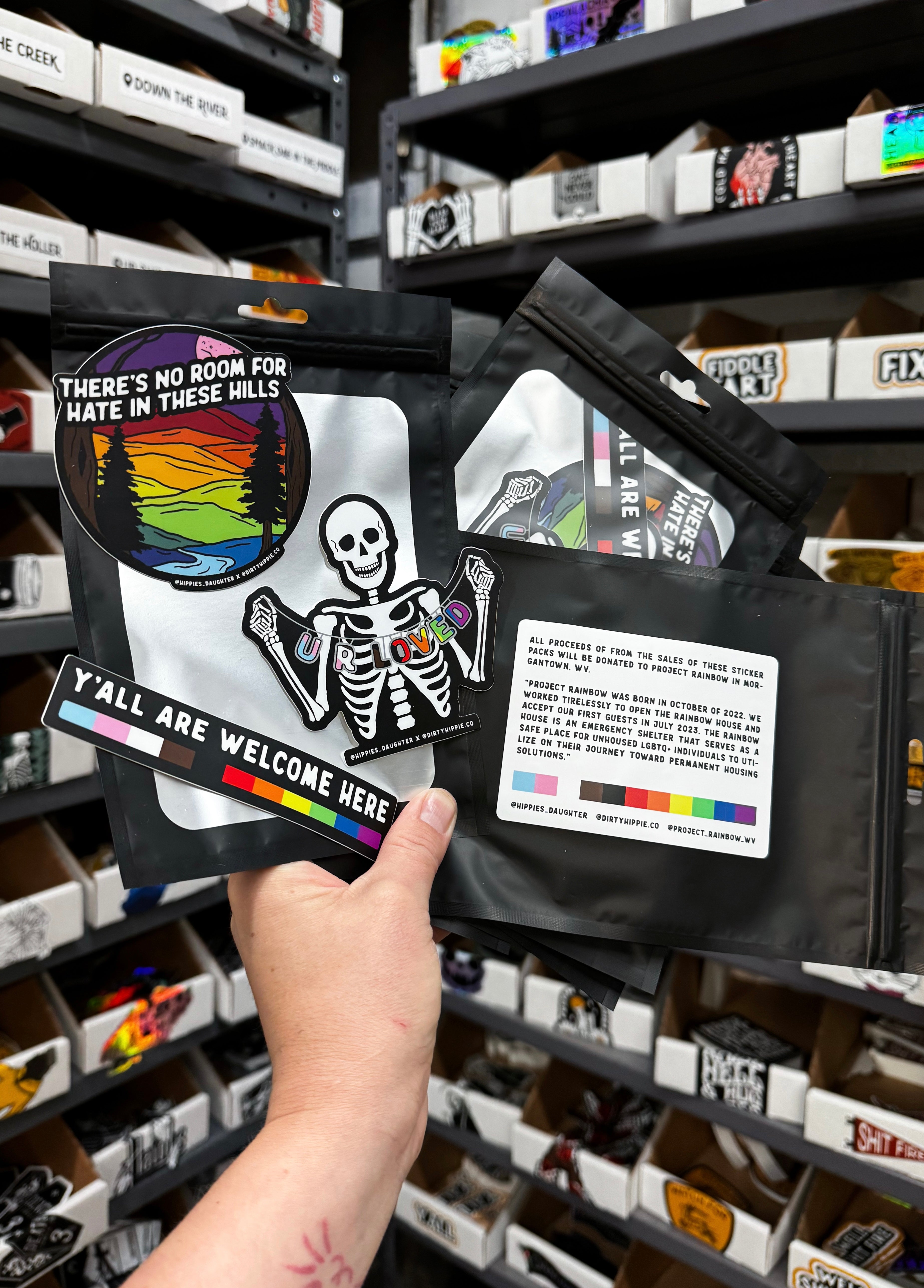 Pride fundraiser // sticker pack