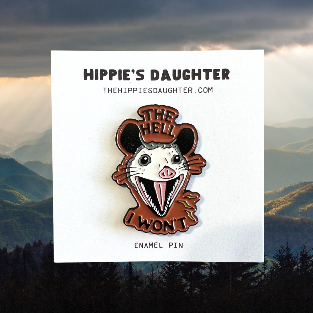 Hell I won’t // enamel pin