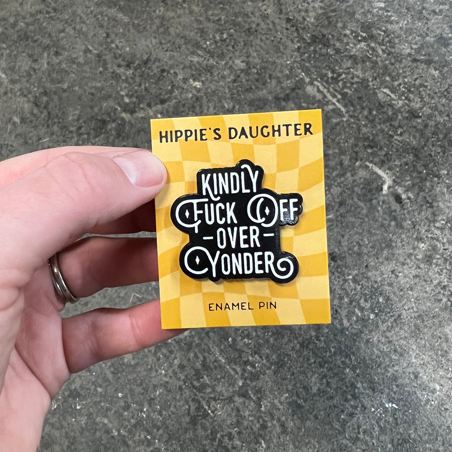 Kindly FO // enamel pin