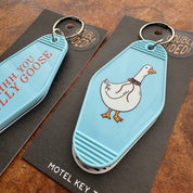 Silly Goose // motel keychain