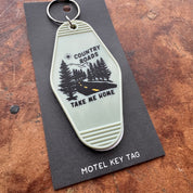 Country Roads // motel keychain