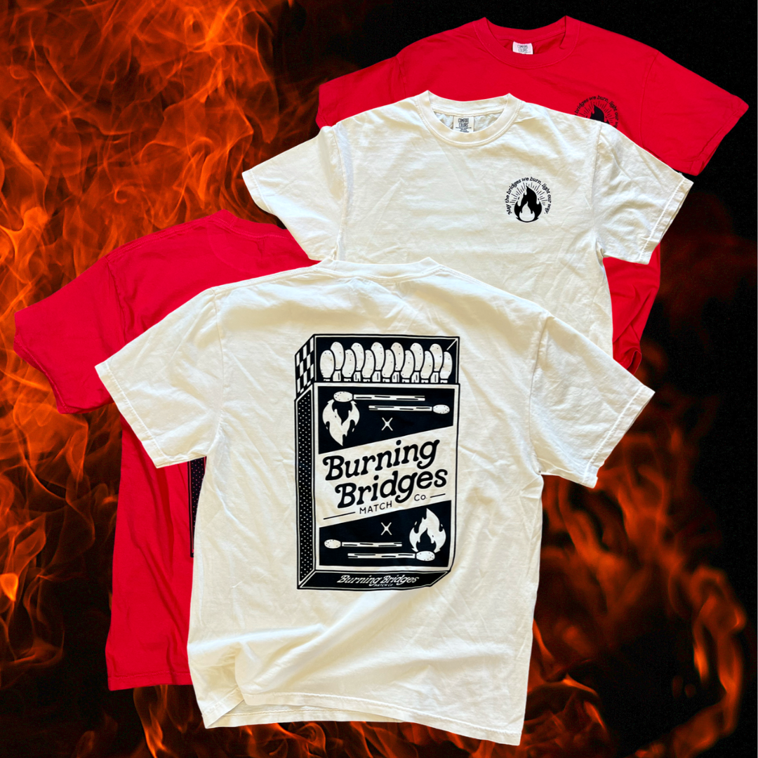 Burning bridges // t-shirt