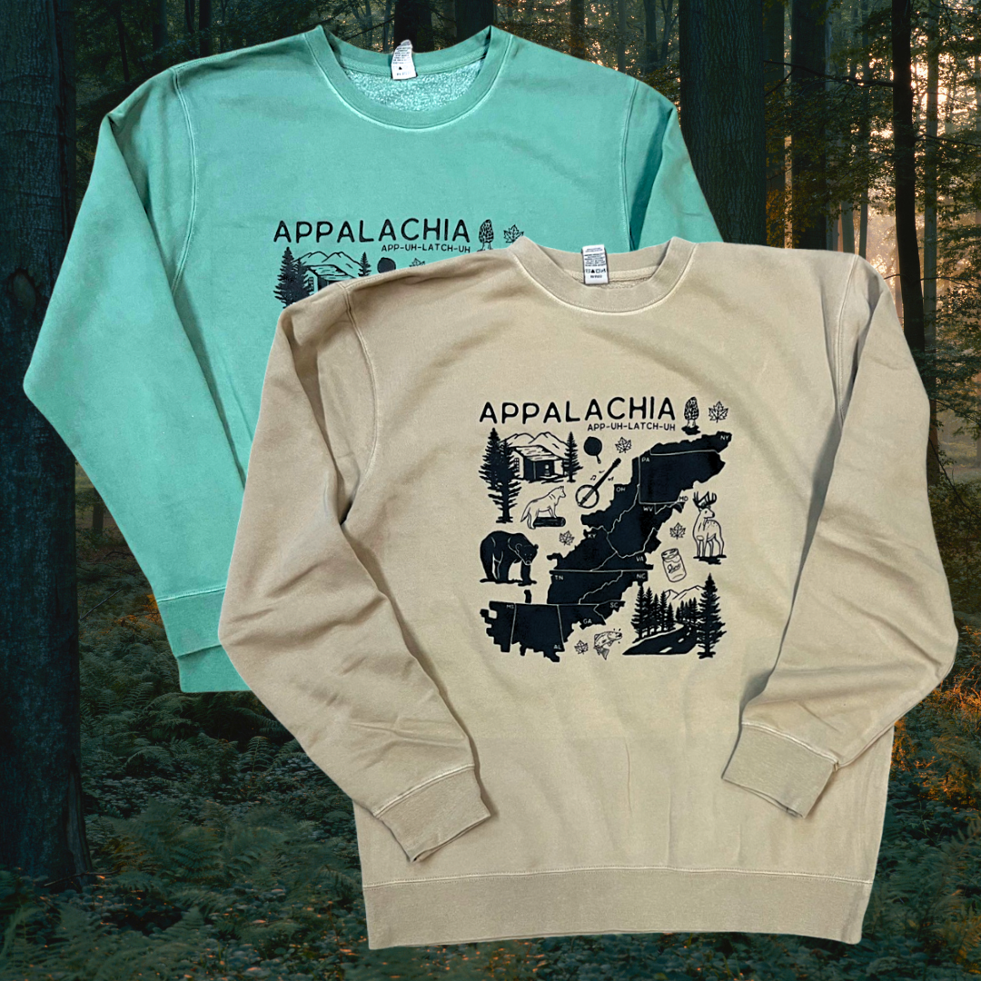 Appalachia illustration // crewneck