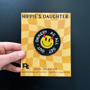 Ornery smiley // patch