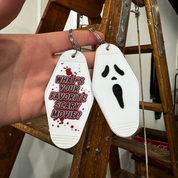 Ghost // motel keychain