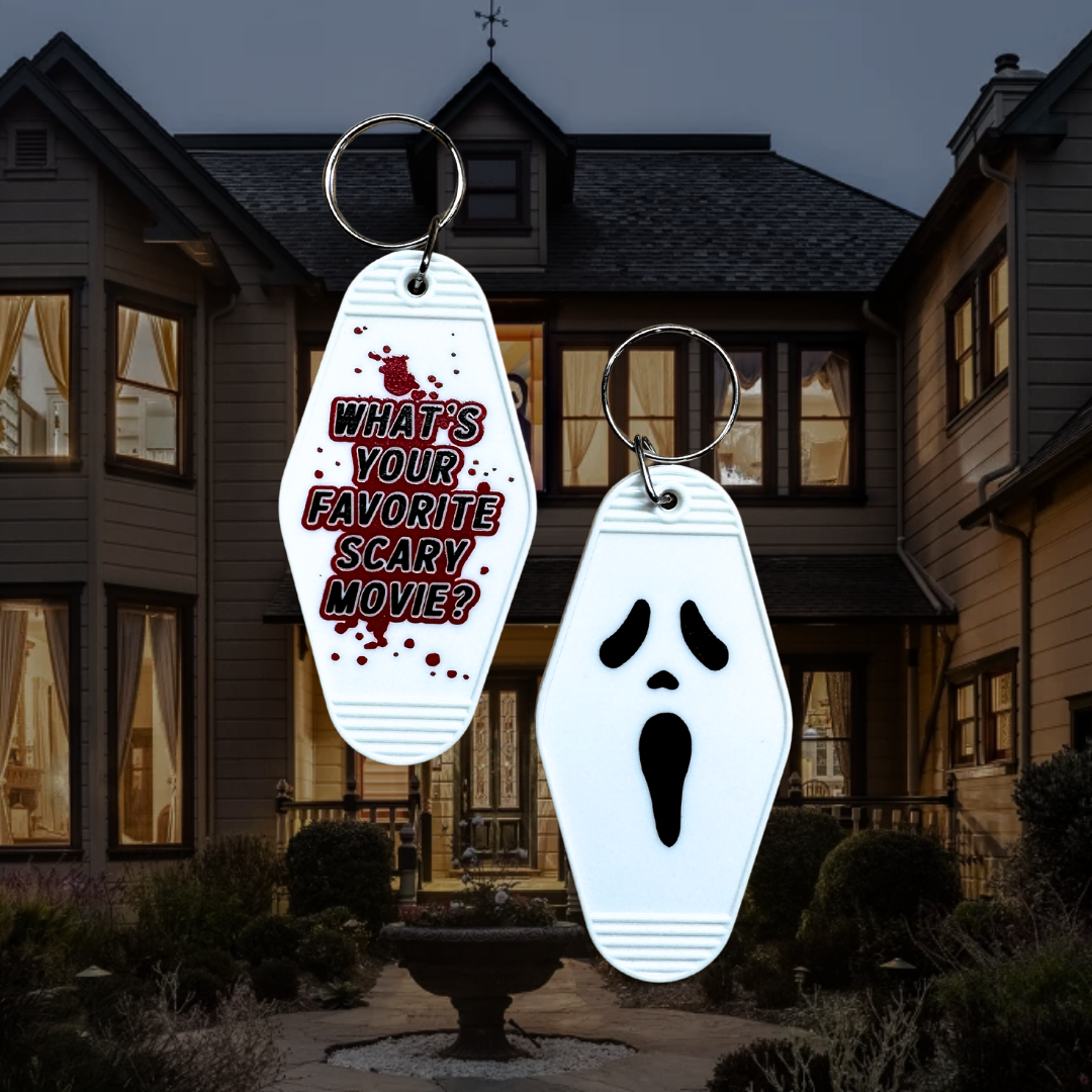 Ghost // motel keychain
