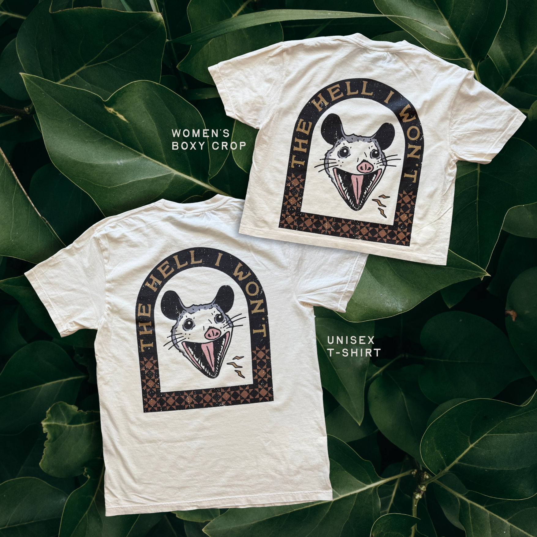 Hell I Won't // T-shirt or Women's crop