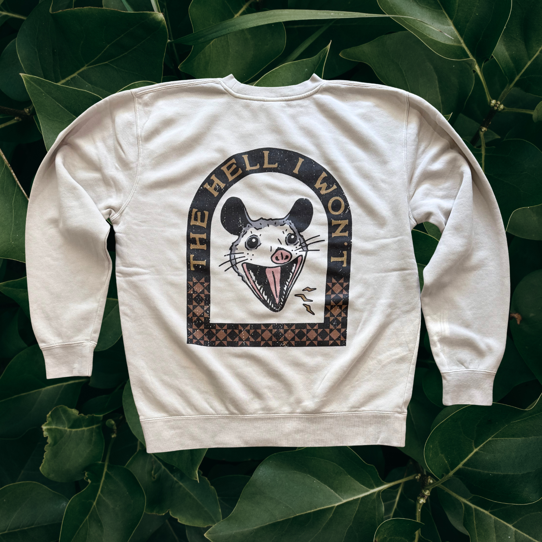 Hell I Won't // heritage crewneck