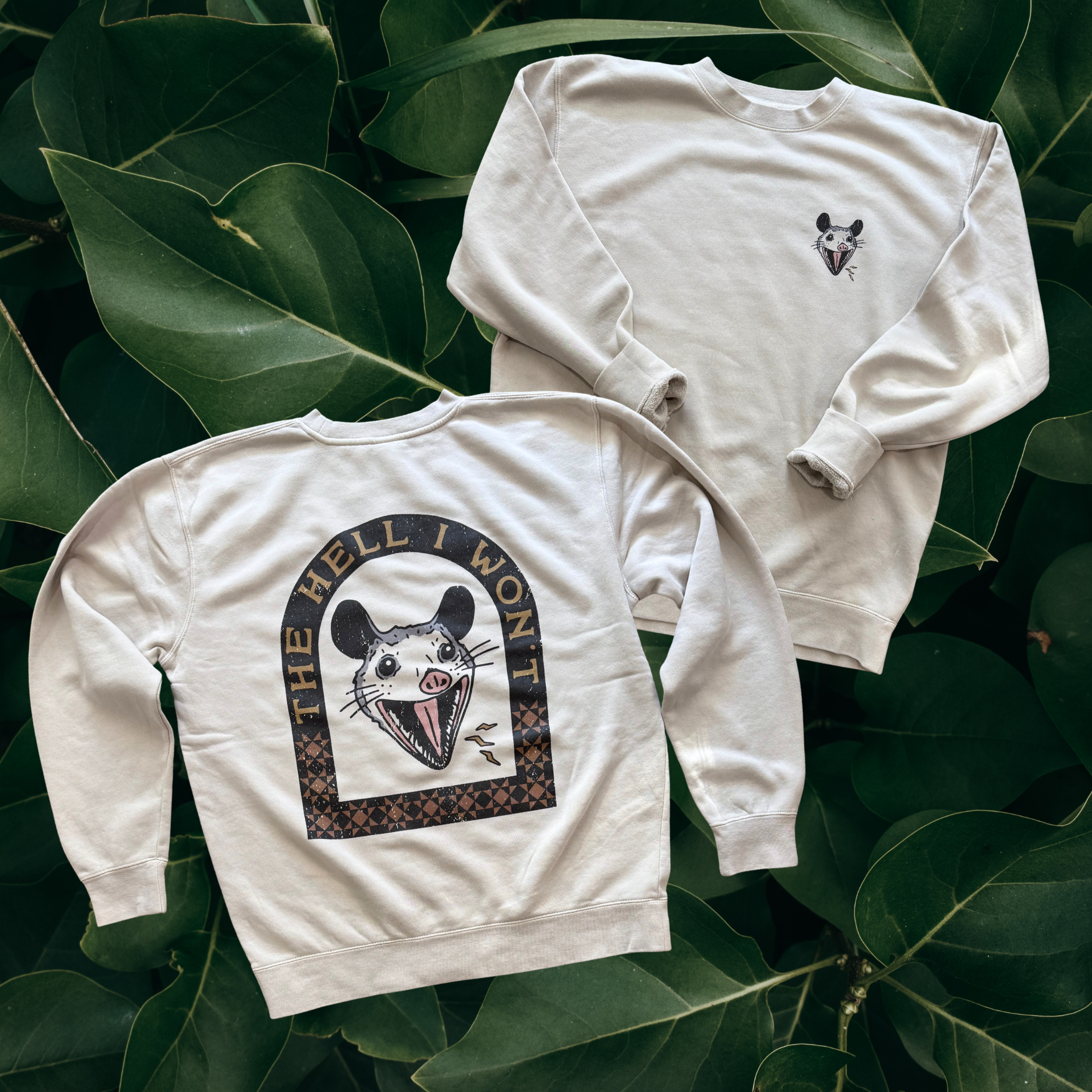 Hell I Won't // heritage crewneck