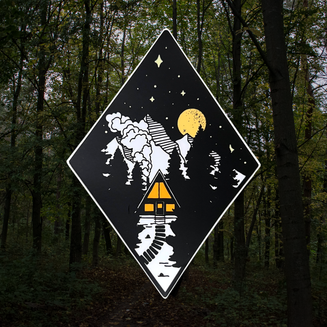 night lights cabin // sticker