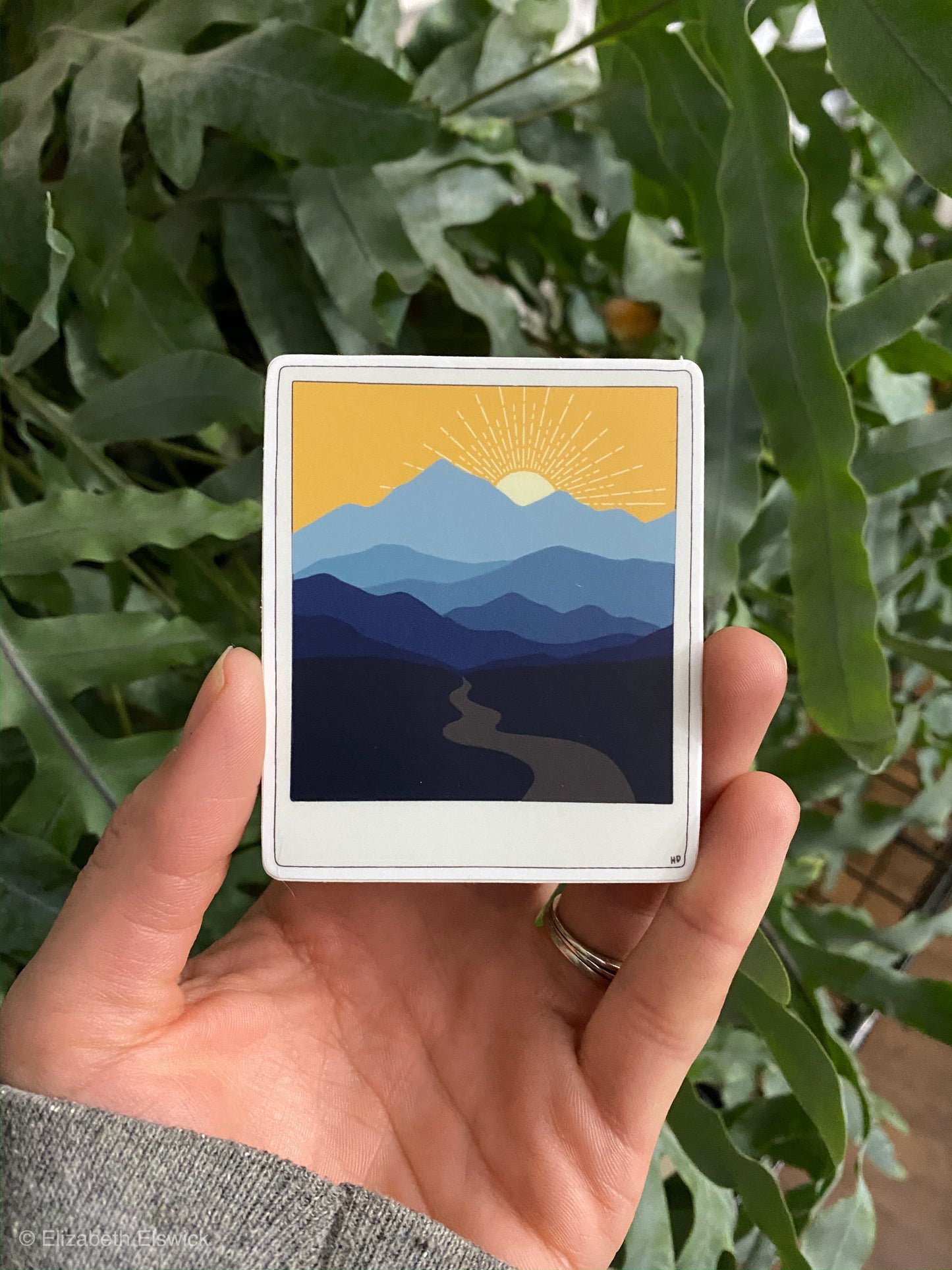 blue ridge mountains // sticker