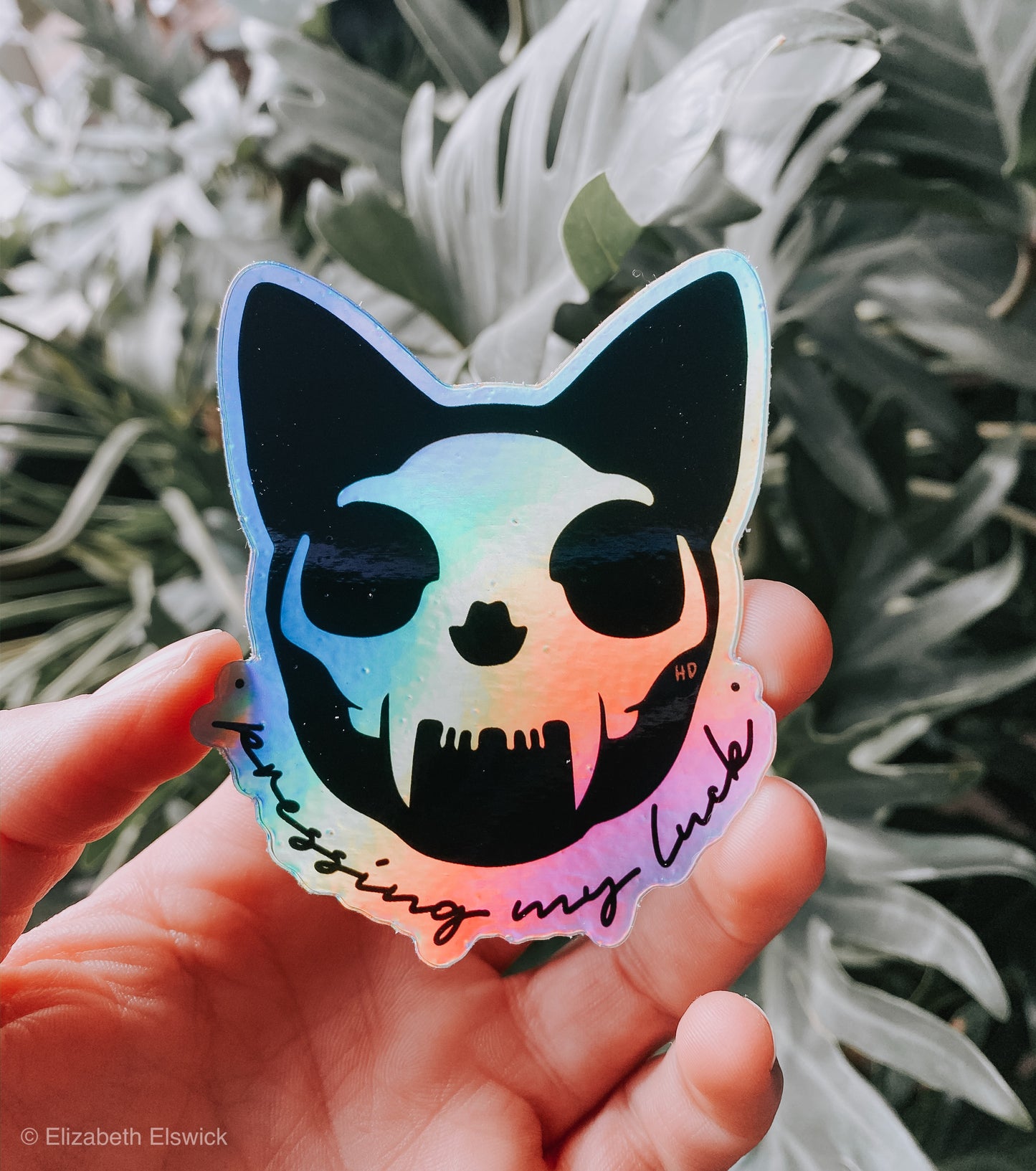 pressing my luck // sticker