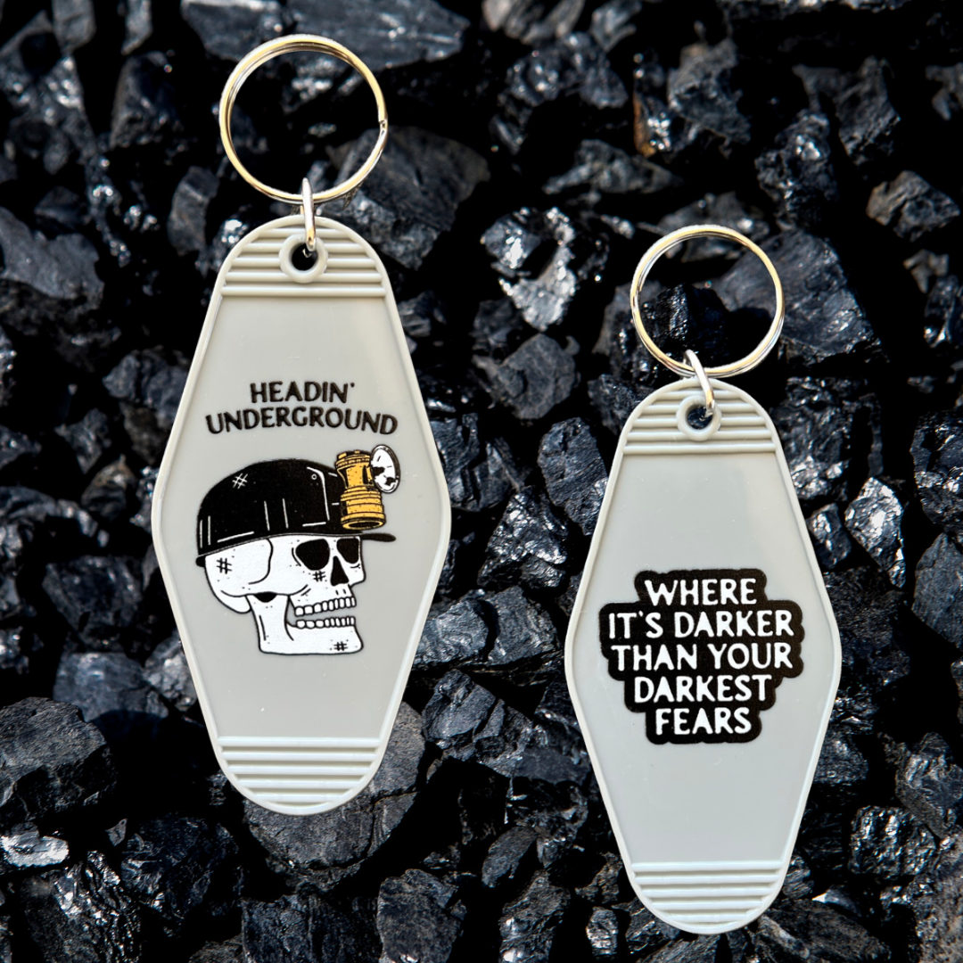 Underground coal // motel keychain