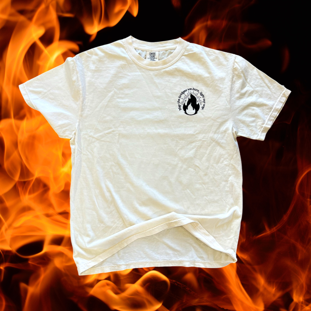Burning bridges // t-shirt