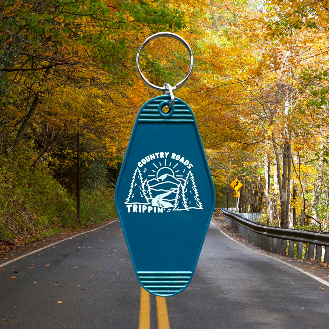 Country Roads Trippin' // motel keychain
