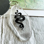 y'all be careful snake // motel keychain