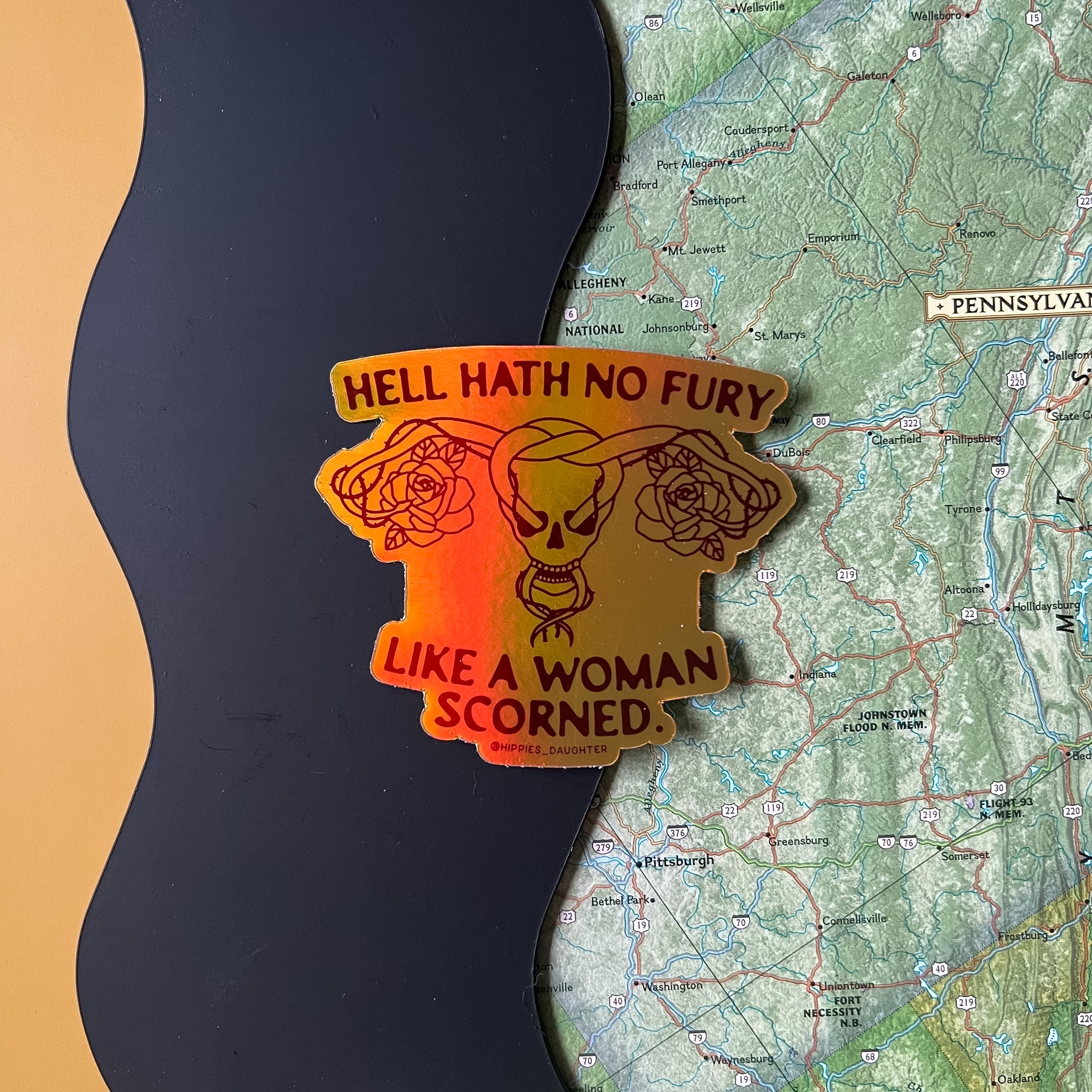 Hell hath // sticker