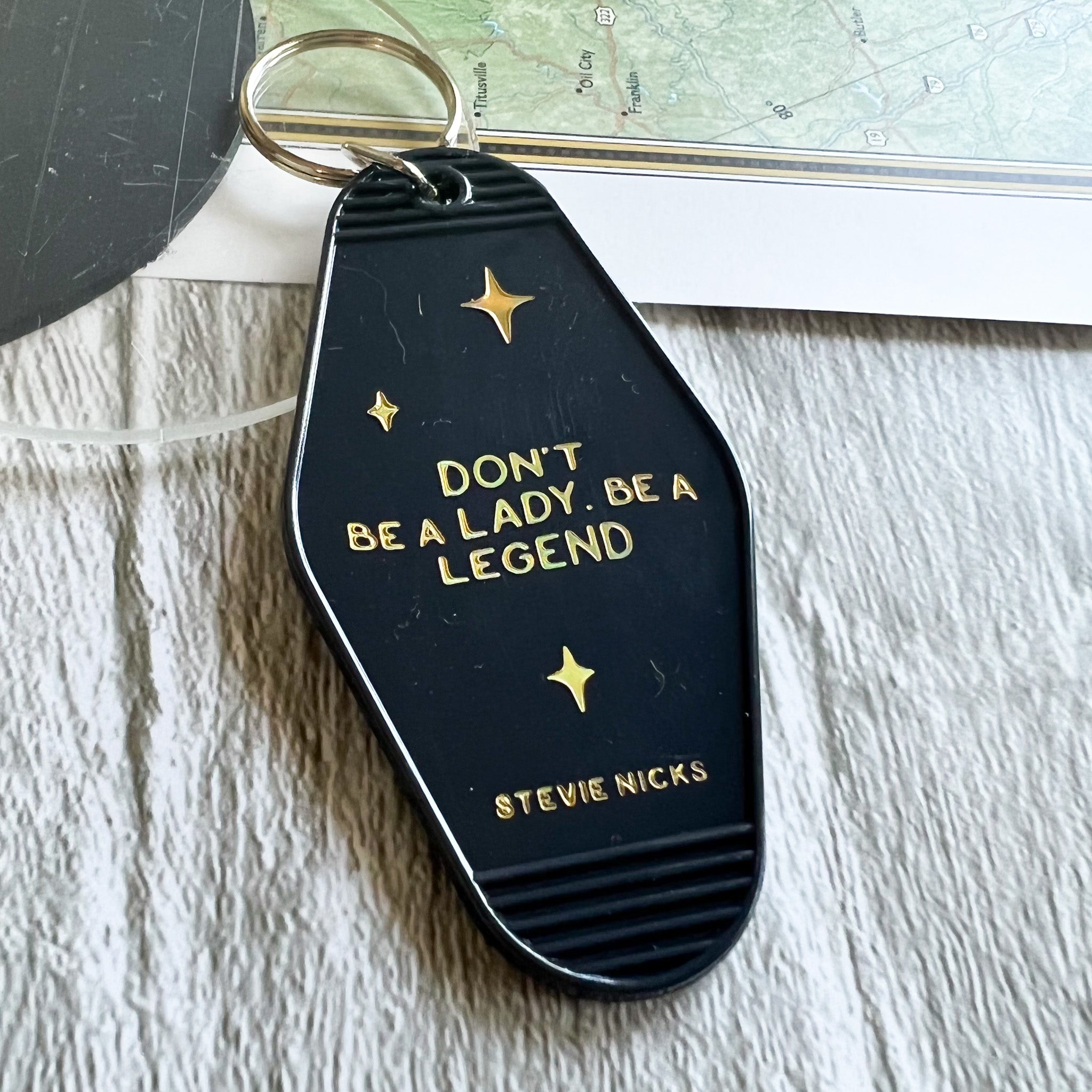 Legend Stevie // motel keychain