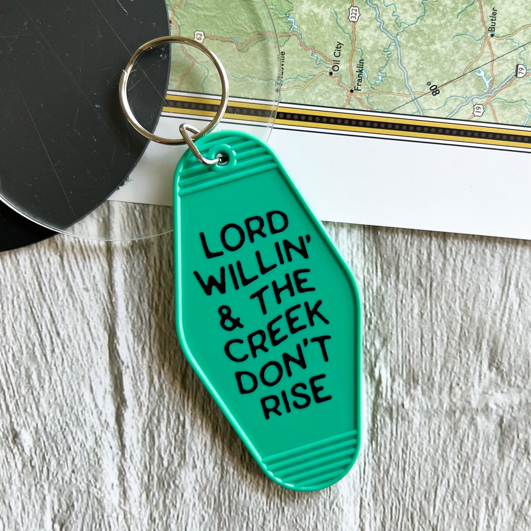 Creek don’t rise // motel keychain