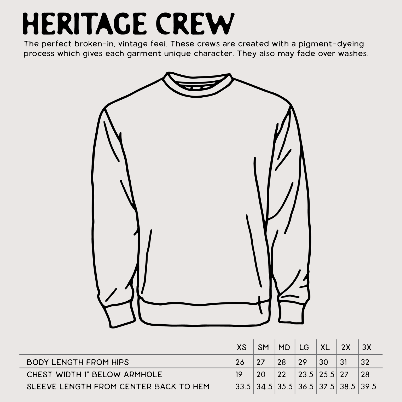 Don't Fall Asleep // heritage crewneck