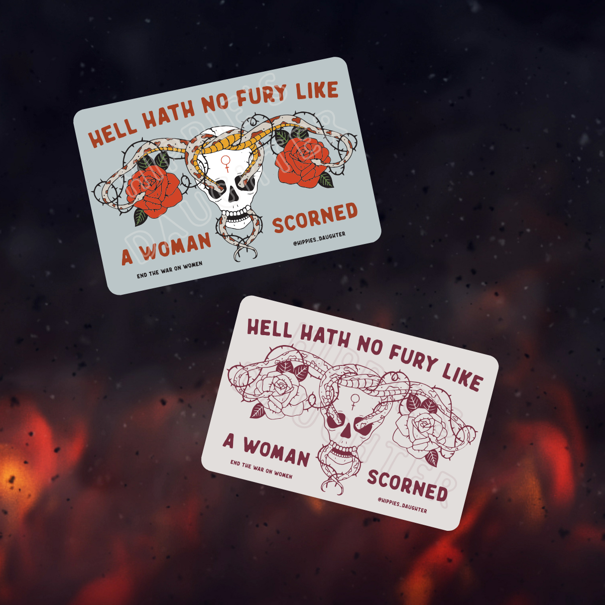 Hell hath // sticker