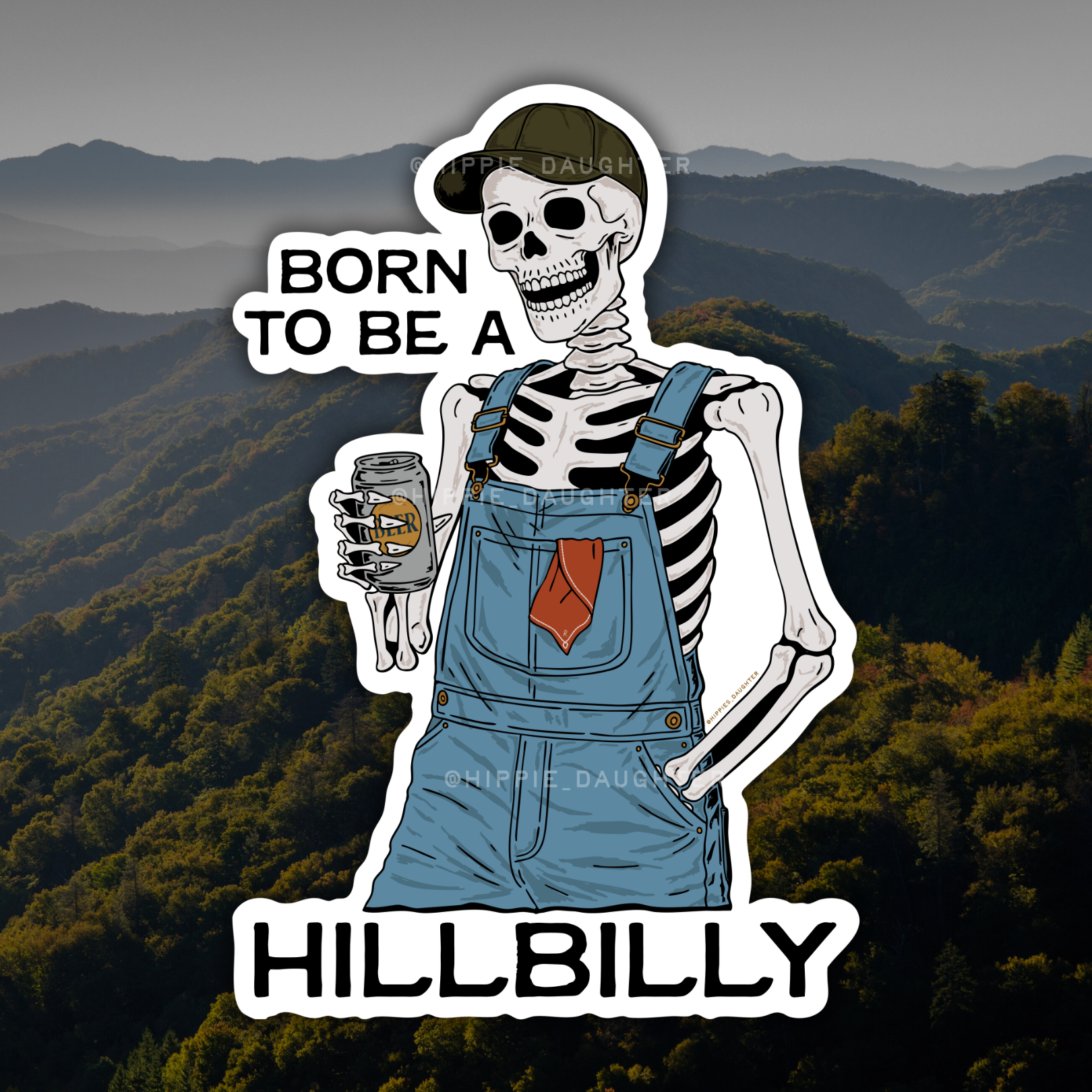 Born to be a Hillbilly // sticker