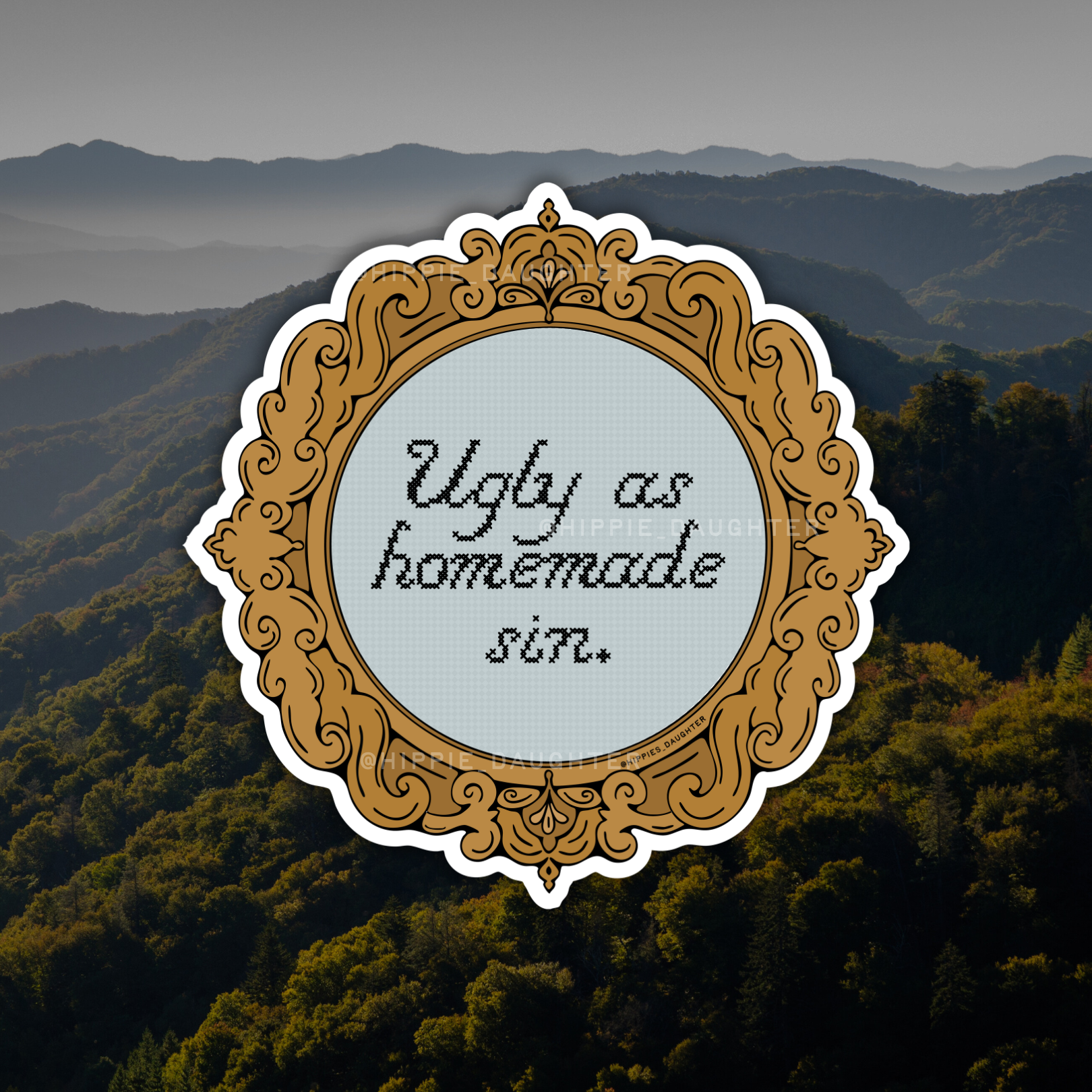 Homemade sin // sticker