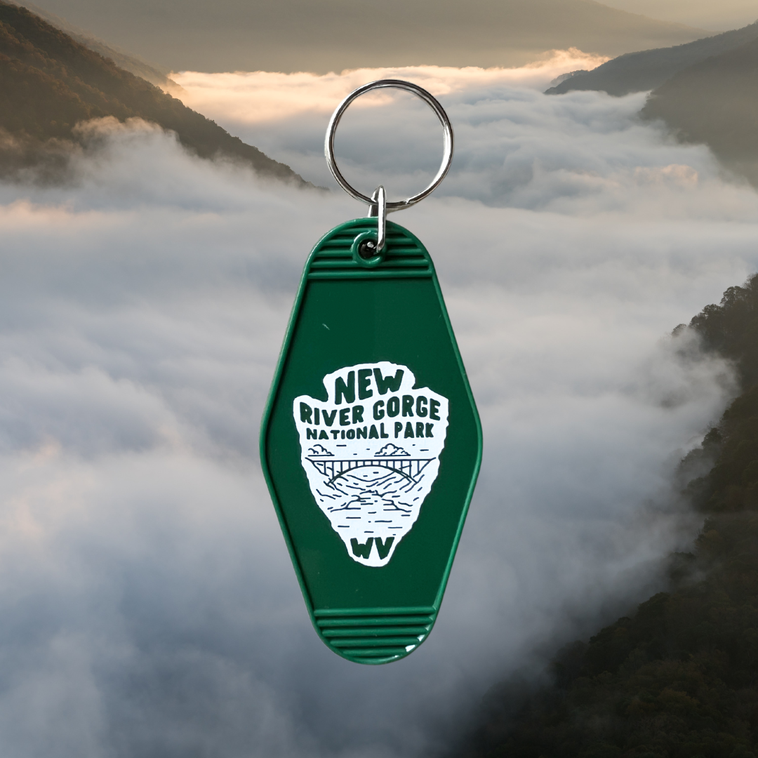 River Key Chain New River Gorge NPS // motel tag – Hippie's Daughter