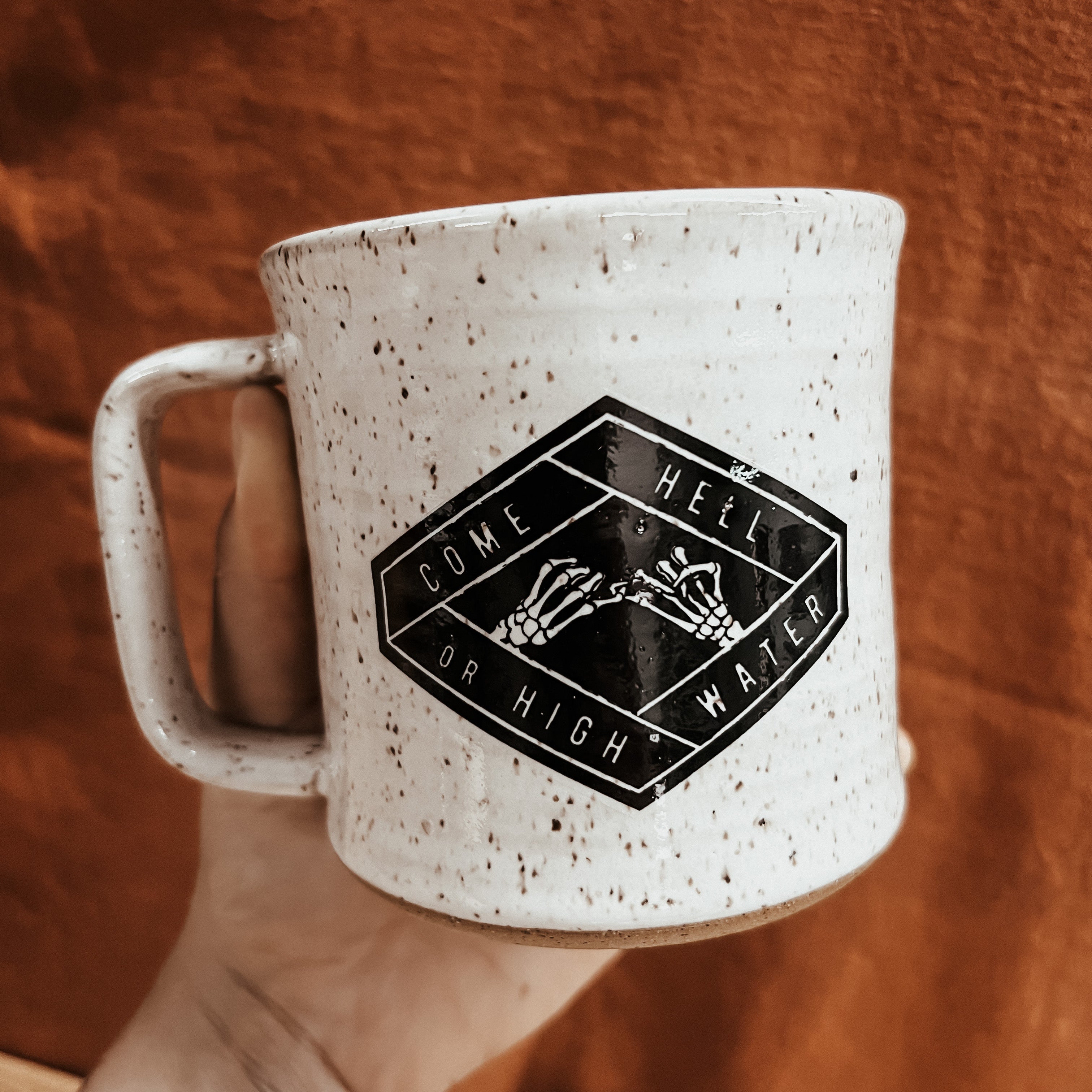 Come hell or high water // handmade mug