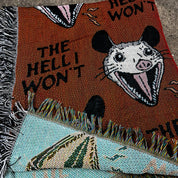 Hell I Won't // Woven Blanket