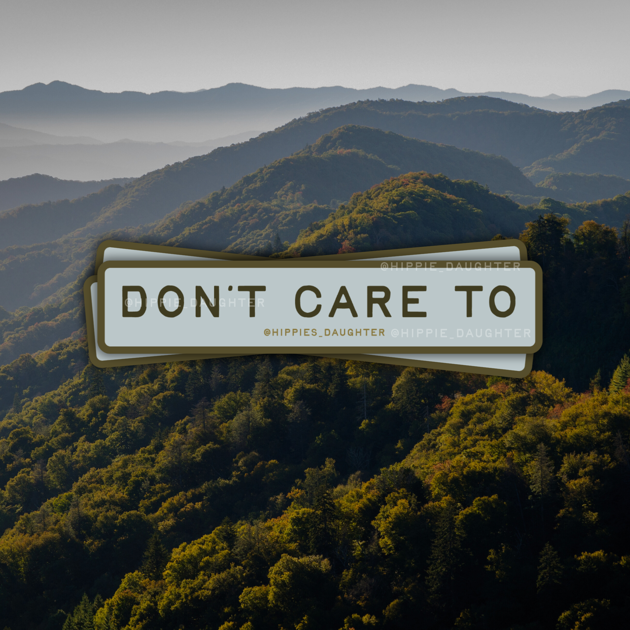 Don't care to // sticker