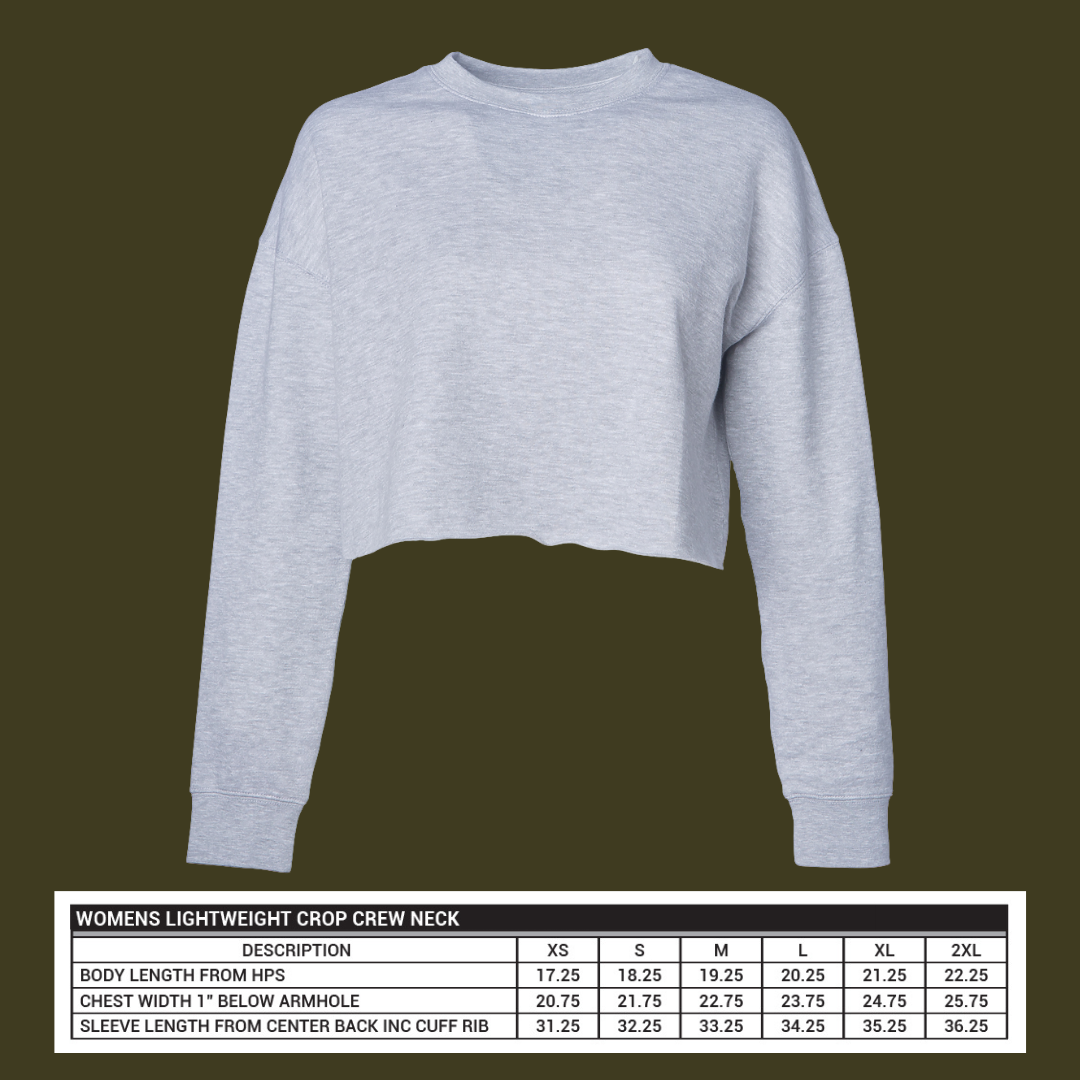 App uh latch uh // cropped crewneck