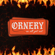 Ornery smiley // sticker