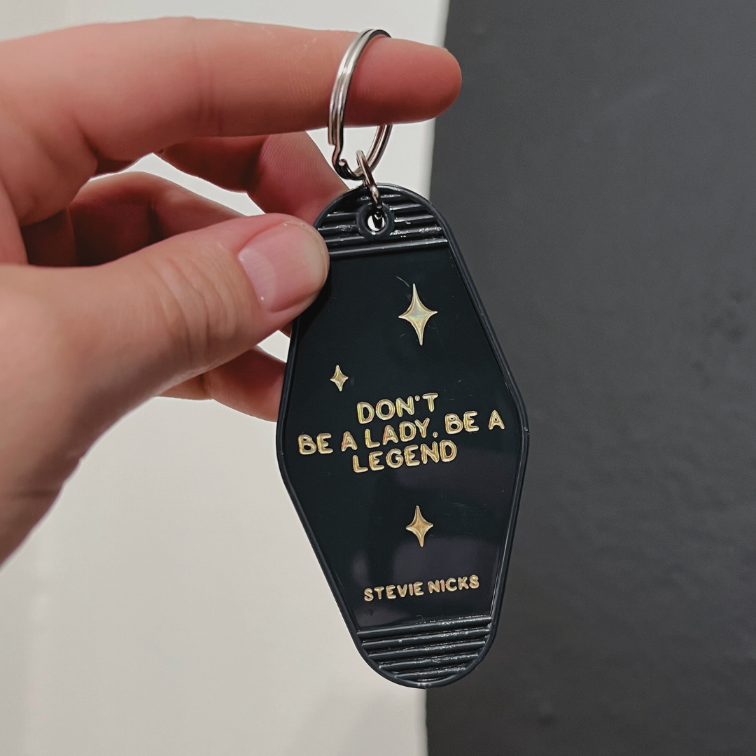 Legend Stevie // motel keychain