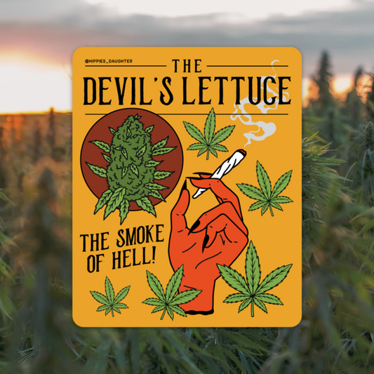 Devil's Lettuce // sticker
