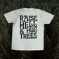 Raise Hell & Hugh Trees // pocket t-shirt