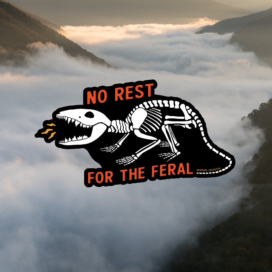 No rest possum // sticker