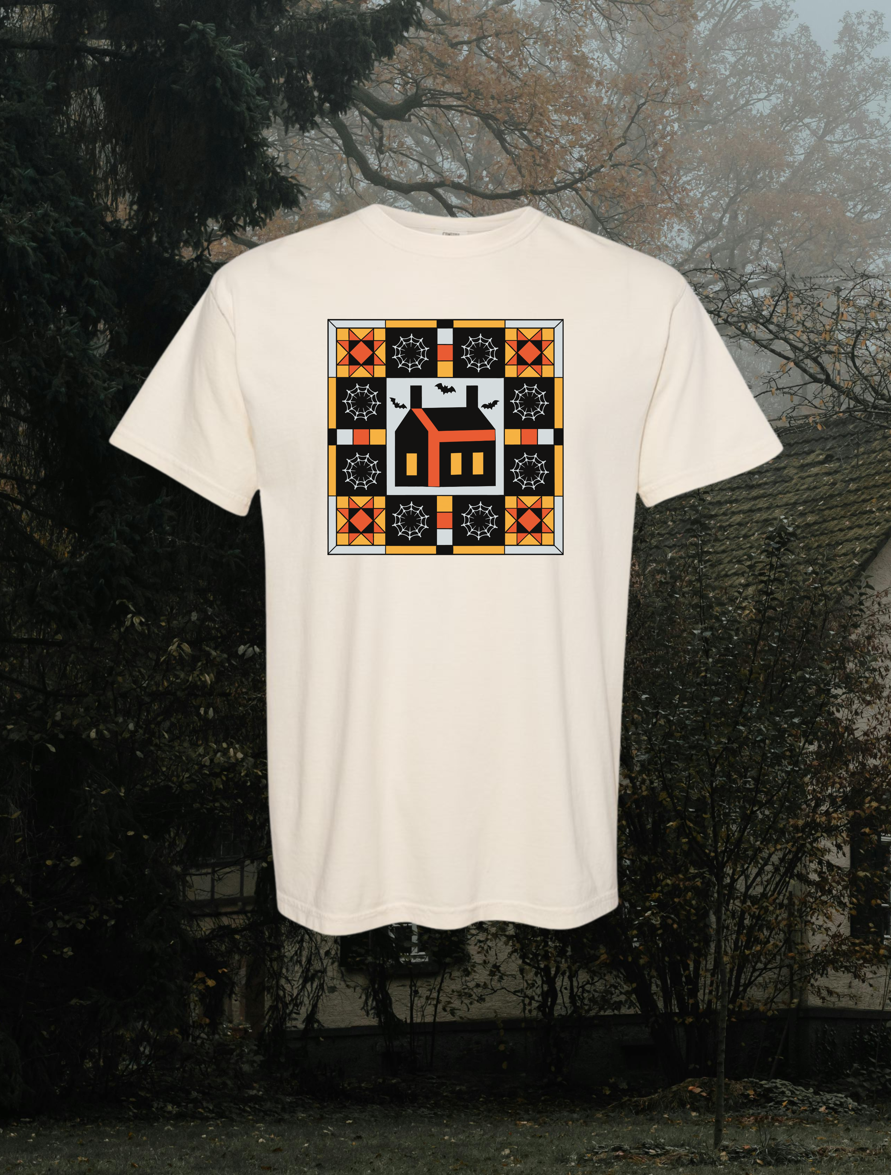 Haunted House Quilt // Tee