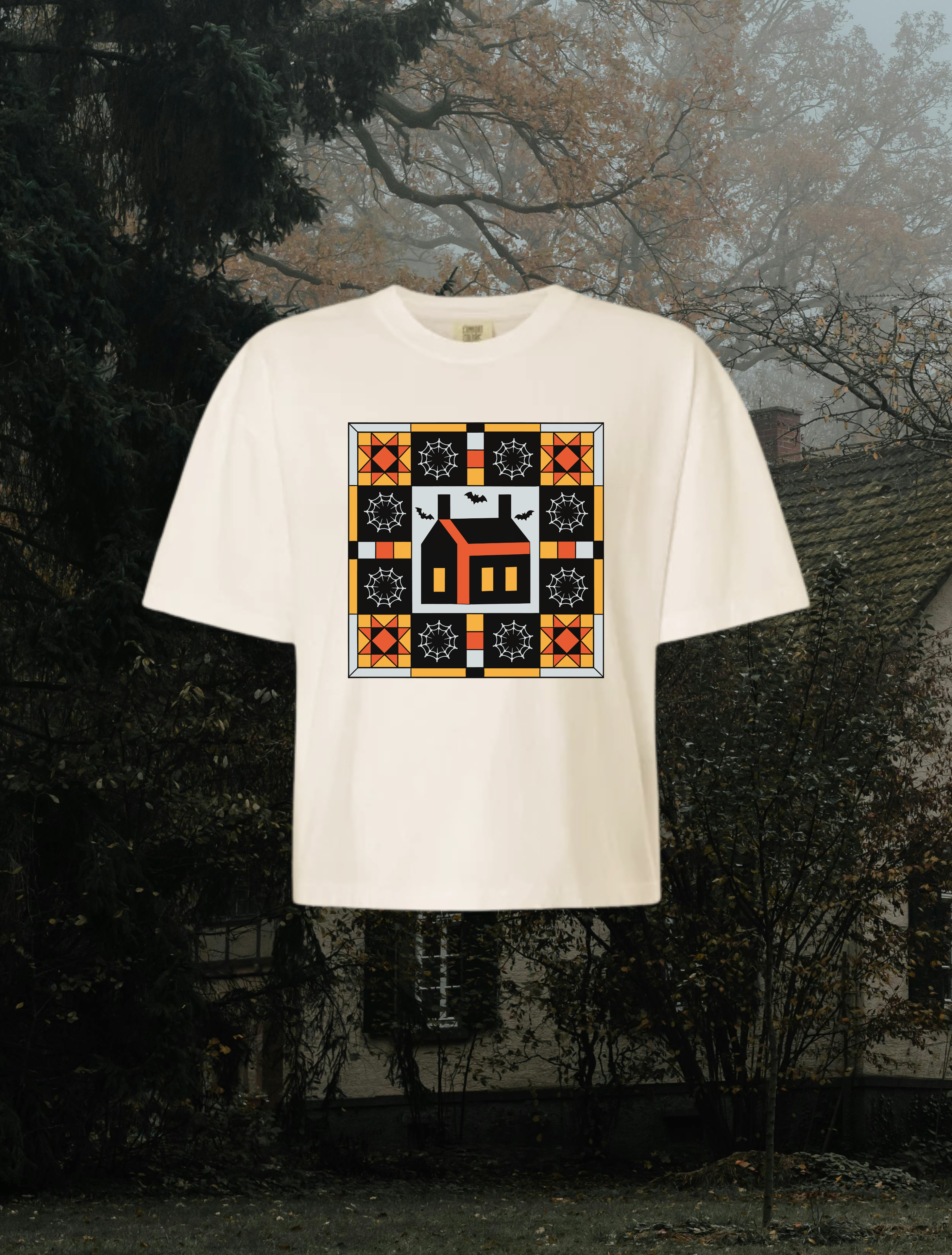 Haunted House Quilt // Tee