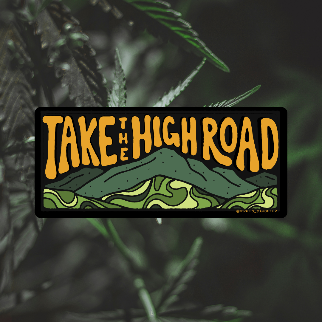 High Road // sticker