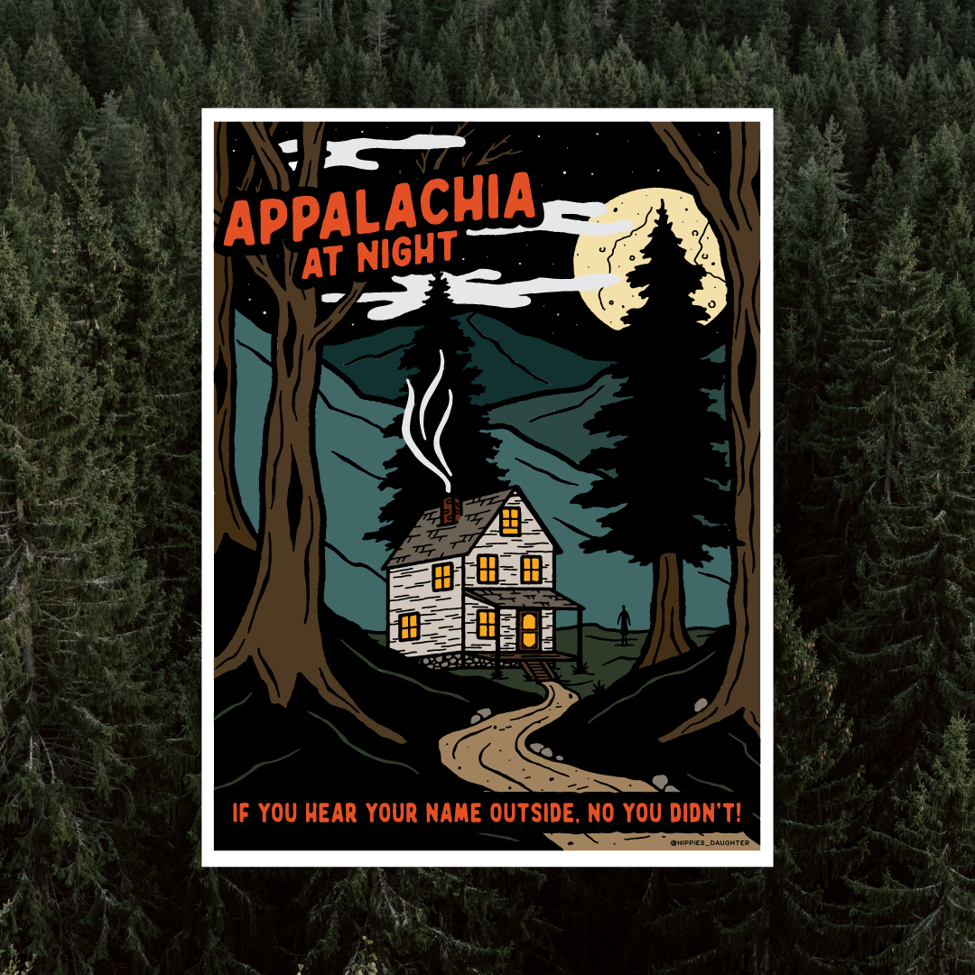 Appalachia at Night // sticker