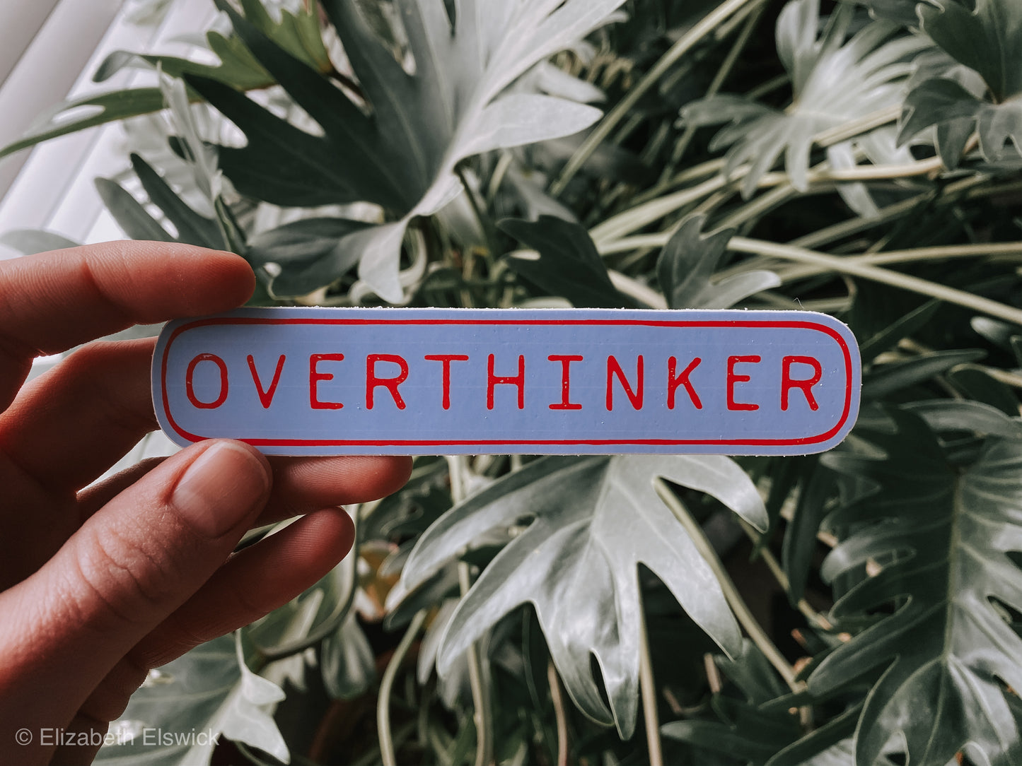 overthinker // sticker