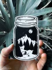 moonshine & mountain time // sticker