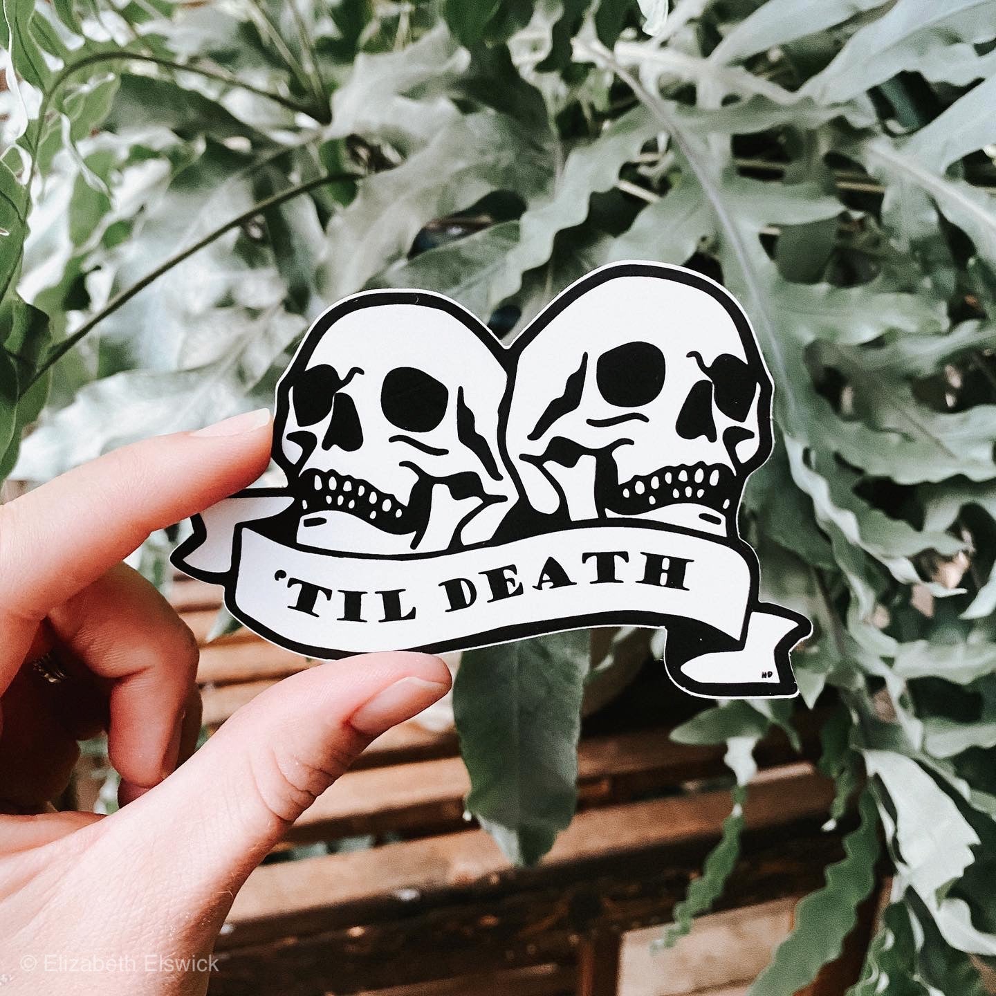 ‘til death // sticker