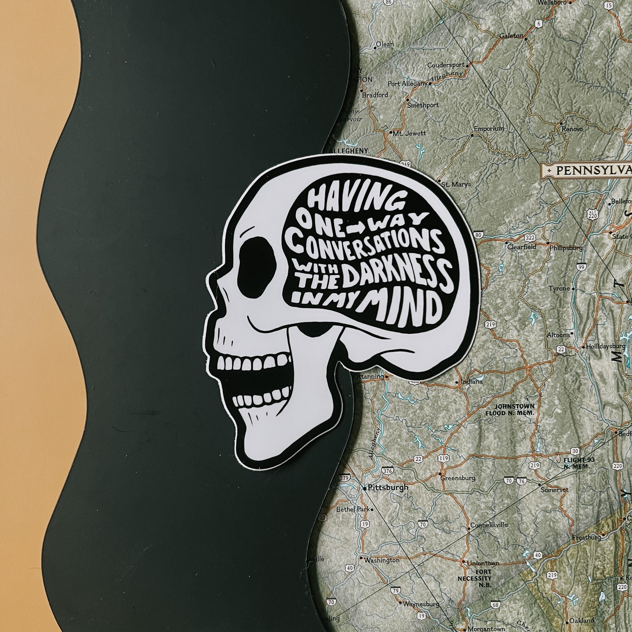 Deep Mind Sticker Dark mind // sticker – Hippie's Daughter