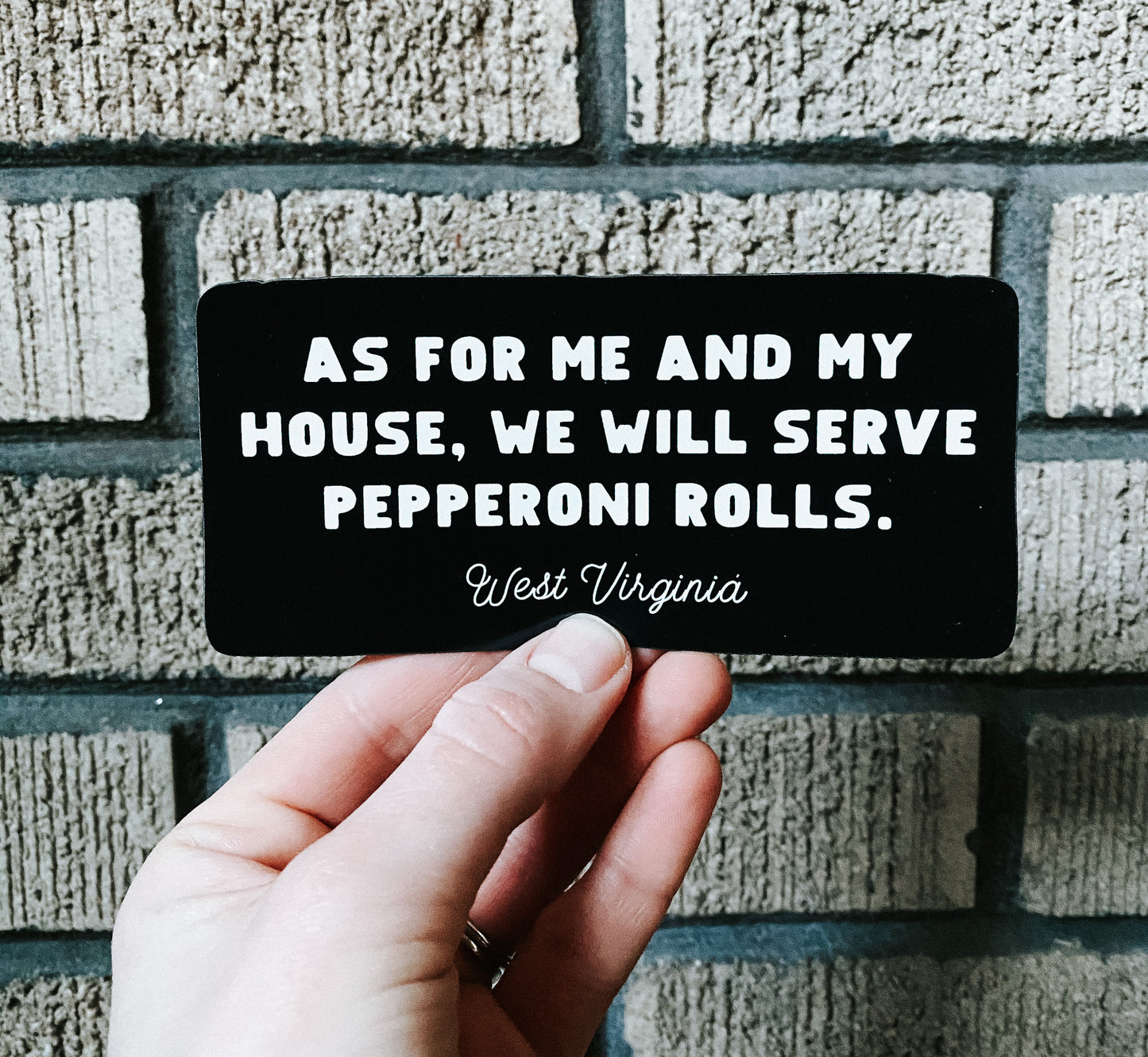 serve pepperoni rolls // magnet