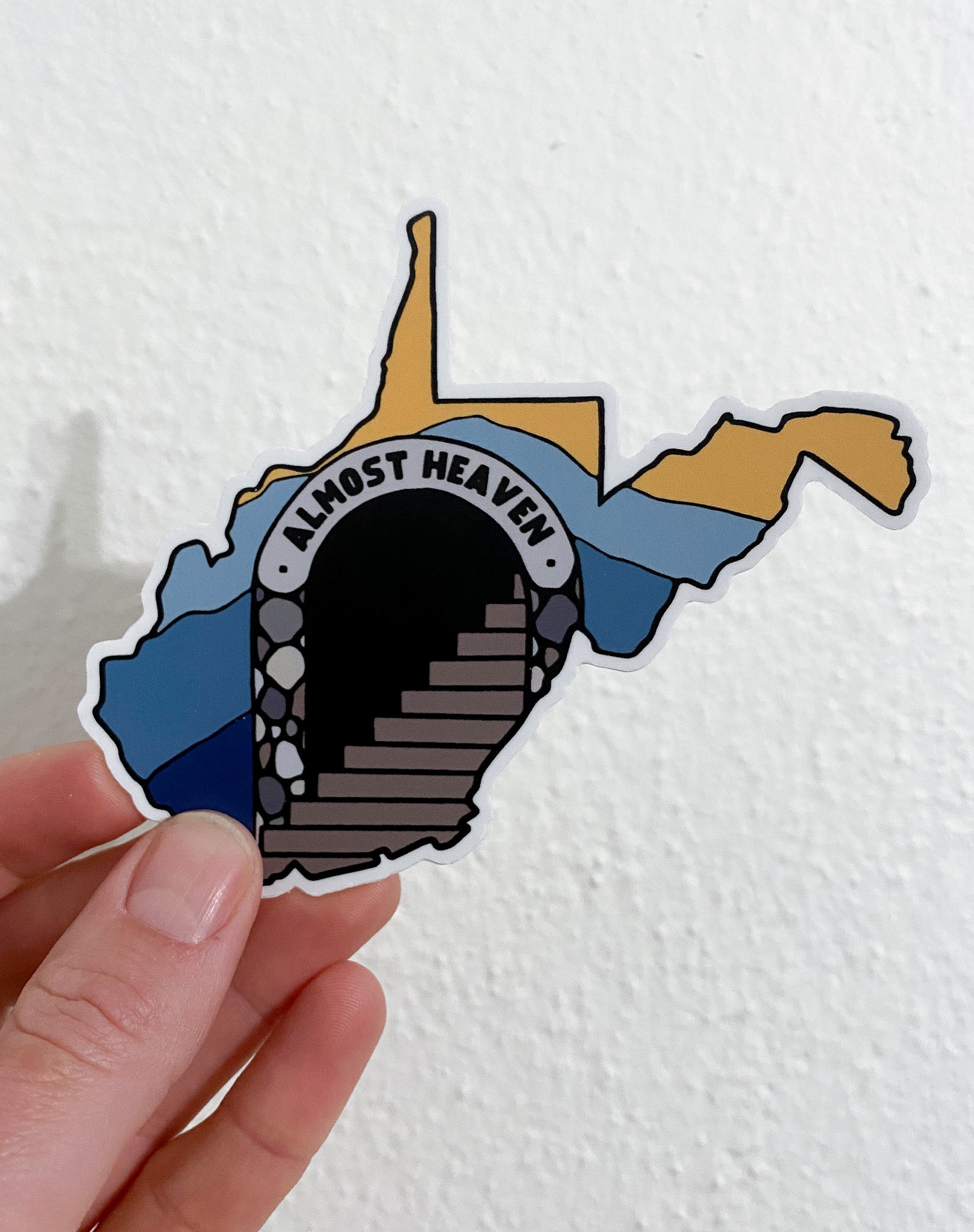 Almost heaven WV // sticker